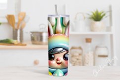 3D Cute Easter Gnome Tumbler Wrap PNG Product Image 2