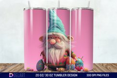 3D Easter Gnome Tumbler Wrap Product Image 1