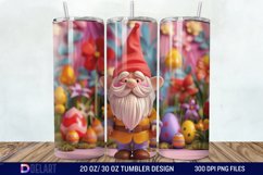 3D Easter Gnome Tumbler Wrap Product Image 1