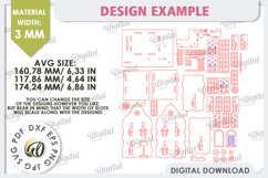 Wooden Easter House Laser Cut. 3D Easter House SVG Product Image 5