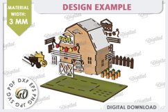 Wooden Easter House Laser Cut. 3D Easter House SVG Product Image 4