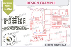 Wooden Easter House Laser Cut. 3D Easter House SVG Product Image 5