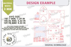 Wooden Easter Houses LaserCut Bundle. 3D Easter Houses SVG Product Image 11