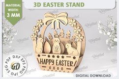 3D Easter Decor LaserCut Bundle. Easter Stand. Spring Desigs Product Image 2
