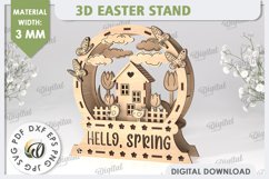 3D Easter Decor Laser Cut. Easter Stand. Spring Designs SVG Product Image 1