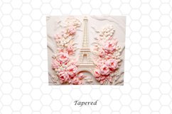 3D Eiffel tower 20 oz Skinny Tumbler Wrap Sublimation Design