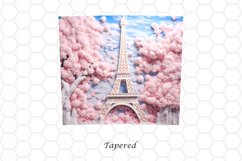 3D Eiffel tower 20 oz Skinny Tumbler Wrap Sublimation Design
