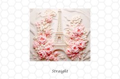 3D Eiffel tower 20 oz Skinny Tumbler Wrap Sublimation Design