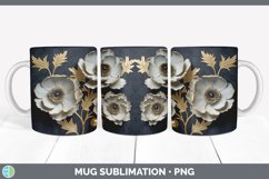 GorgeousBlack Anemones Mug Wrap design.
