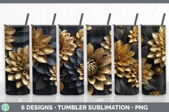 Bundle of six Black Dahlias Tumbler designs.
