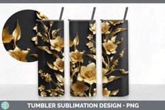 GorgeousBlack Snapdragons Tumbler design.