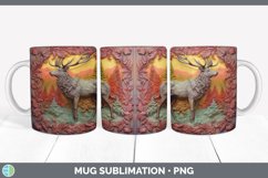 Gorgeous3D Elks Mug Wrap design.
