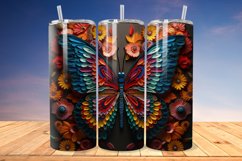 3D Embroidered Winter Landscape 20oz/30oz Skinny Tumbler Product Image 1