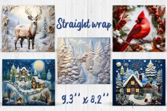 3D Embroidery tumbler bundle | 3d sublimation tumbler wrap Product Image 3