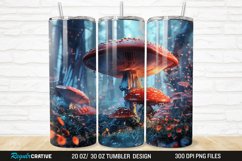 3D Enchanted Mushroom Forest 20/30oz Skinny Tumbler Product Image 1