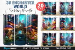 3D Enchanted World Tumbler Bundle, 20/30oz Tumbler Product Image 1