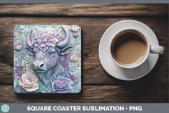 Gorgeous3D Exotic Animals Square Coaster design.