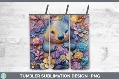 Gorgeous3D Exotic Animals Tumbler design.