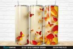 3D Fall Butterflies 20/30oz Skinny Tumbler Product Image 1