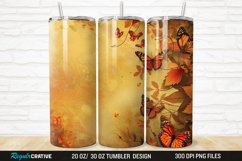 3D Fall Butterflies 20/30oz Skinny Tumbler Product Image 1