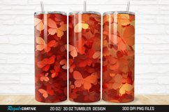 3D Fall Butterflies 20/30oz Skinny Tumbler Product Image 1