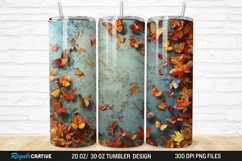 3D Fall Butterflies 20/30oz Skinny Tumbler Product Image 1