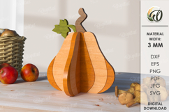 3D Fall Decors Bundle Laser Cut. Fall Decor SVG Product Image 8