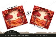 3D Fall Tumbler Wraps PNG Product Image 2