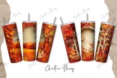 3D Fall Tumbler Wraps PNG Product Image 4