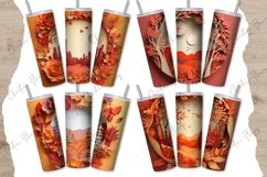 3D Fall Tumbler Wraps PNG Product Image 6