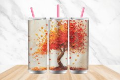 3D Fall Tree Oil Paint Tumbler wrap Bundle Product Image 4