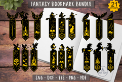 3d Fantasy Bookmark Bundle Fairy Tale Bookmarks SVG 