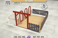 3D Farm Model Laser Cut | Layout Farm Model | Farm Animals Product Image 2