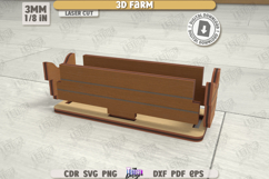 3D Farm Model Laser Cut | Layout Farm Model | The Barn | CNC Product Image 3