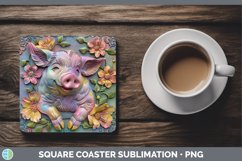 Gorgeous3D Farm Square Coaster design.