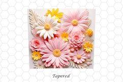 3D Floral 20 oz Skinny Tumbler Sublimation Design