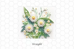3D Floral 20 oz Skinny Tumbler Sublimation Design