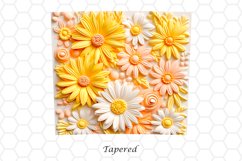 3D Floral 20 oz Skinny Tumbler Sublimation Design