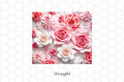3D Floral 20 oz Skinny Tumbler Sublimation Design