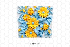 3D Floral 20 oz Skinny Tumbler Sublimation Design