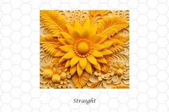 3D Floral 20 oz Skinny Tumbler Sublimation Design