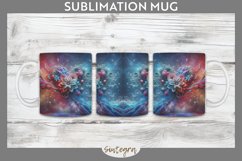 3D Floral Hearts v3 Mug Wrap Sublimation Product Image 1