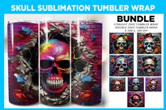 3D Floral Skull I Skinny 20oz Tumbler wrap sublimation, PNG Bundle, Design Bundle, Floral Skull Sublimation, Digital Download PNG, Straight &amp; Tapered PNG, 3d Horror 20oz Skinny Tumbler, 3D Hole In A Wall Tumbler, Bundle, 3d Sublimation Tumbler Wrap