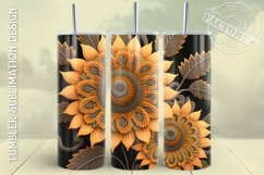 3D tumbler wrap BUNDLE, 3D flowers tumbler design Product Image 6