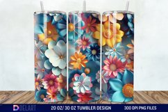 3D Floral Tumbler Wrap Product Image 1