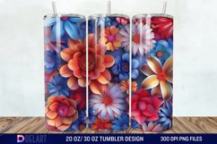 3D Floral Tumbler Wrap Product Image 1