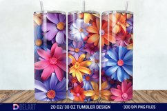 3D Floral Tumbler Wrap Product Image 1