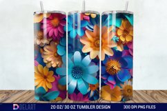 3D Floral Tumbler Wrap Product Image 1