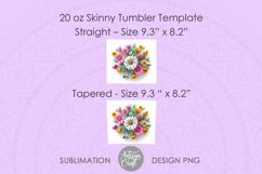 3D flower tumbler wrap