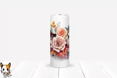3d Floral Tumbler Wrap Design for Sublimation3d Floral Tumbler Wrap Design for Sublimation
